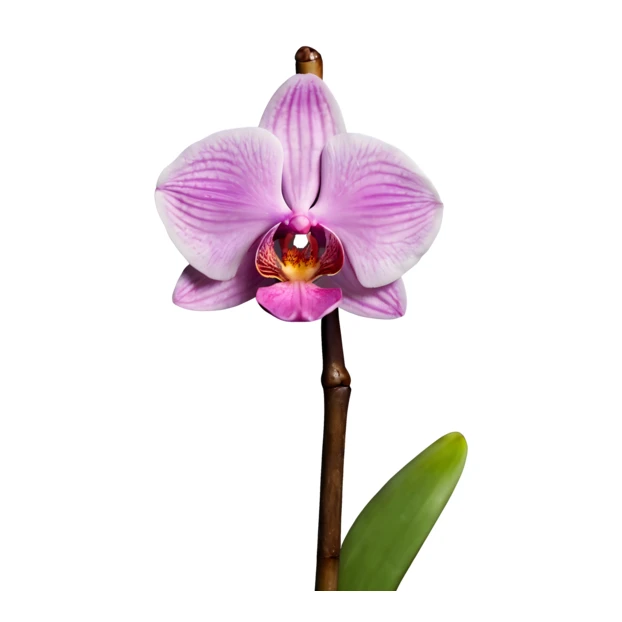 Pink phalaenopsis orchid flower isolated on white background