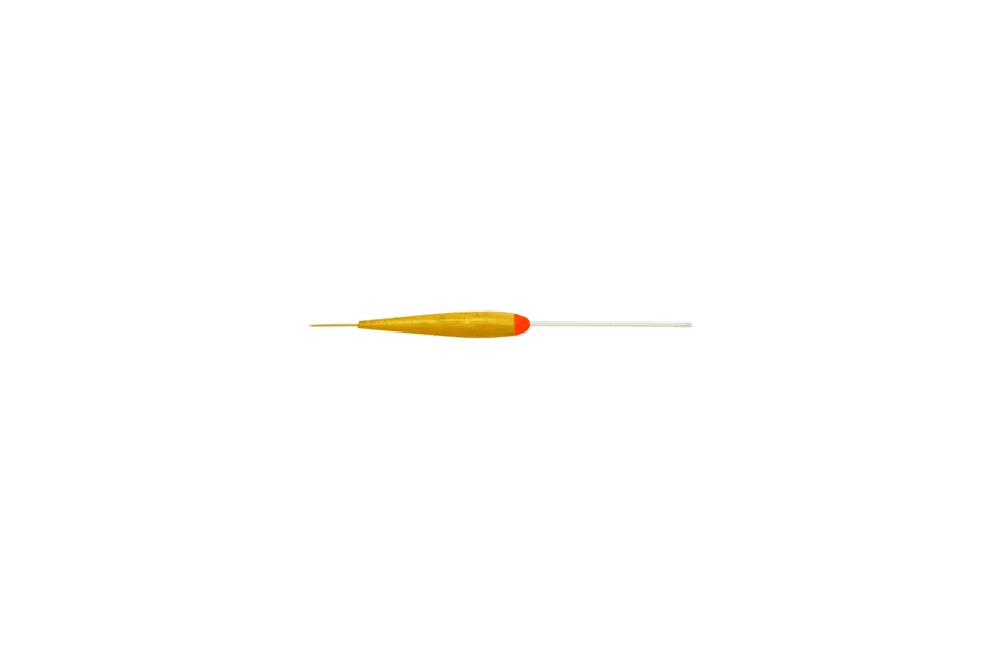 Yellow and red fishing float isolated on white background