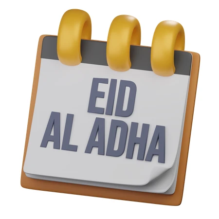 A calendar showing Eid Al Adha