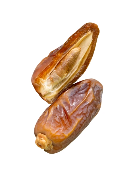 Dried dates fruit isolated on white background