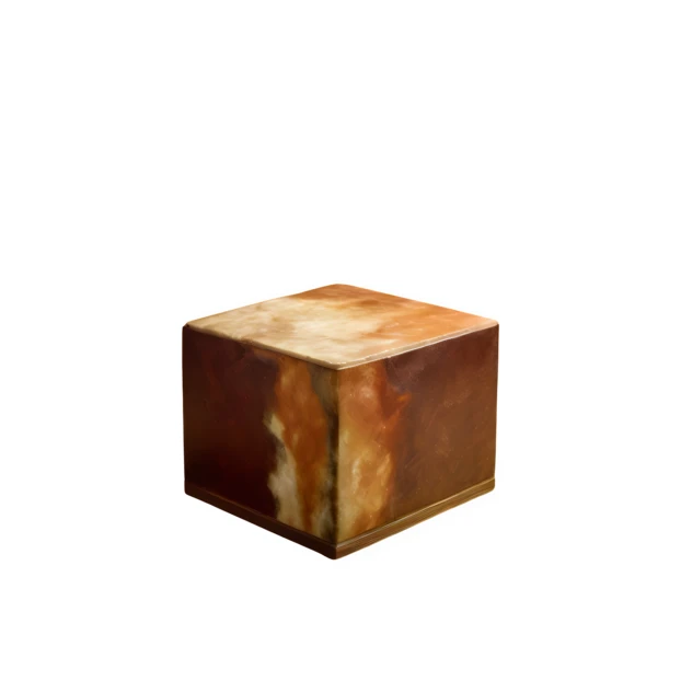 Modern square marble cube pedestal isolated on white background