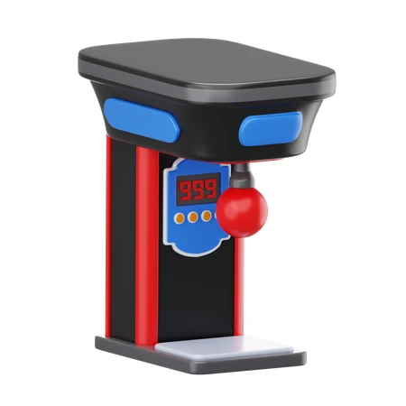 3D arcade punching bag game machine with high score