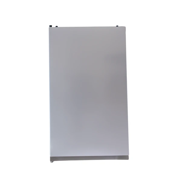 Compact white mini refrigerator or freezer isolated on white background